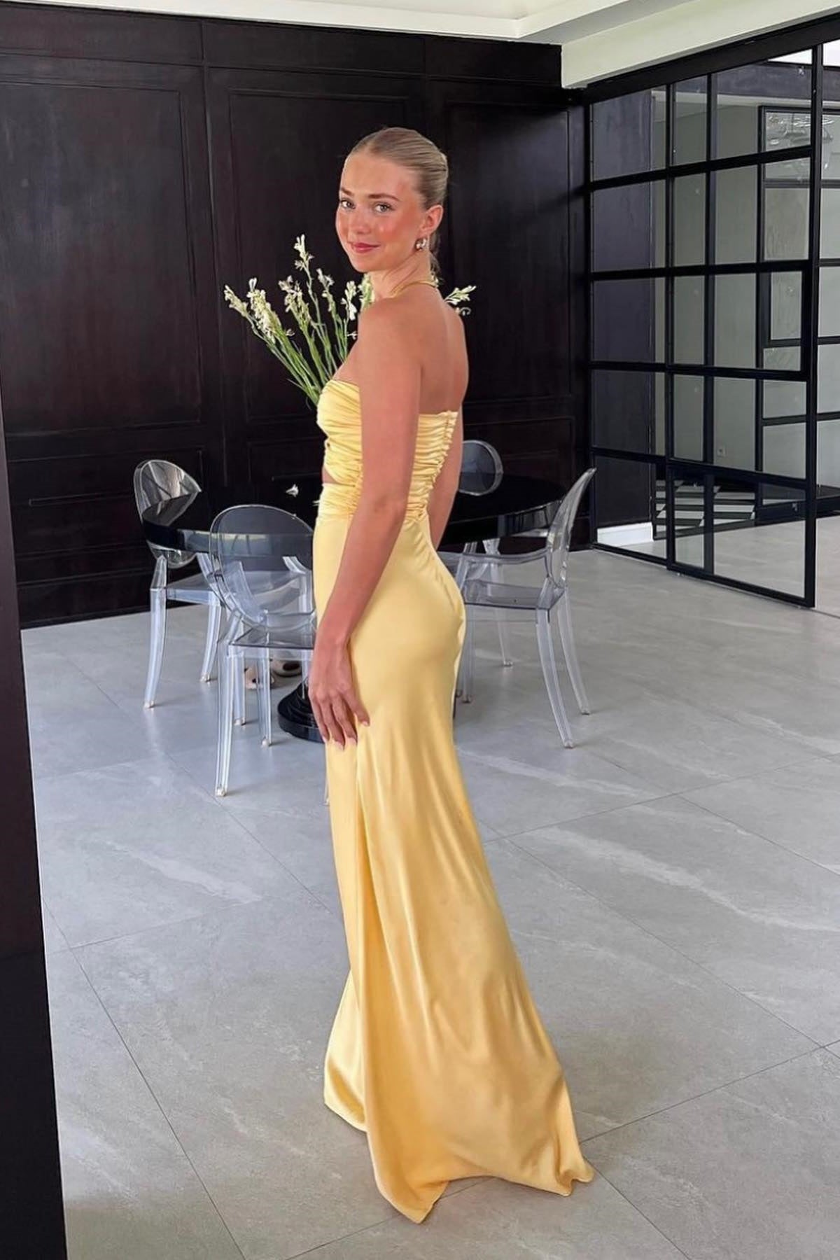 Simple Sheath Sweetheart Prom Dress