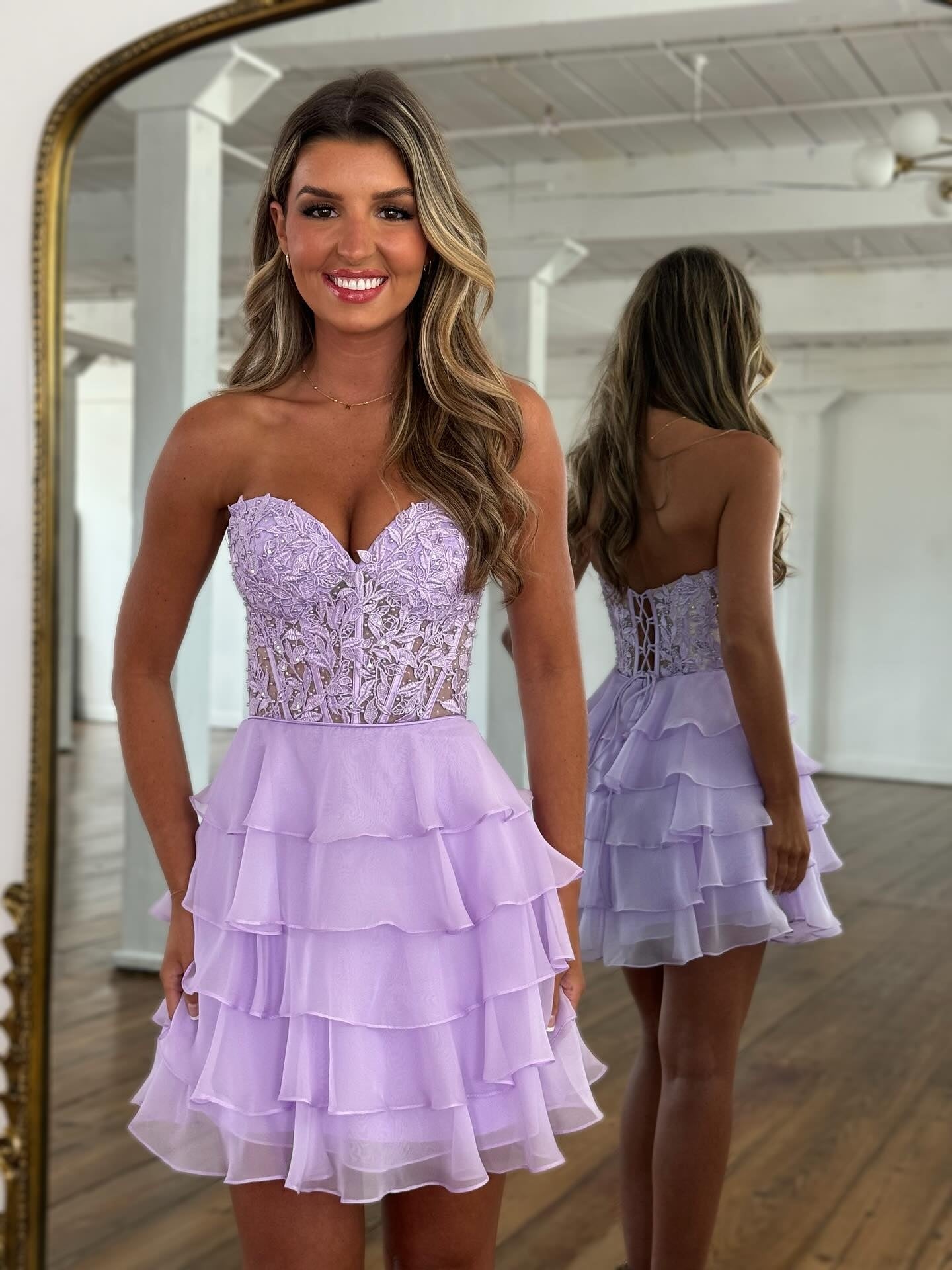 Stylish A Line Sweetheart Homecoming Dress