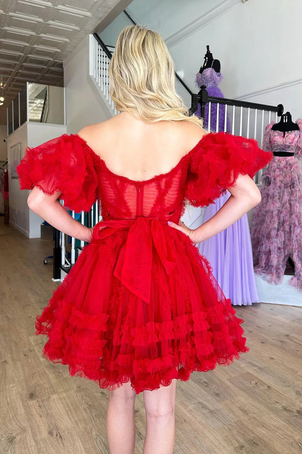 Gorgeous A Line Cortset Homecoming Dress