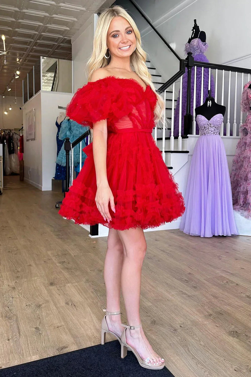 Gorgeous A Line Cortset Homecoming Dress