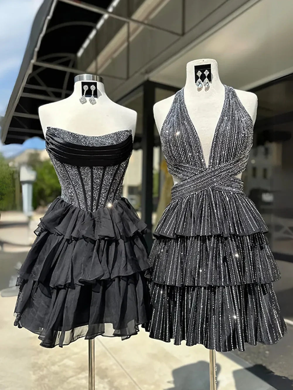 Cute Strapless Homecoming Dress with Ruffles Beading