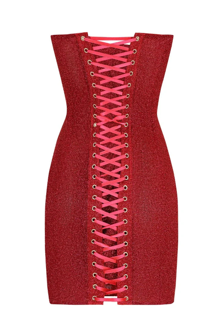 Bling Sheath Red Sequins Short Homecoming Dress