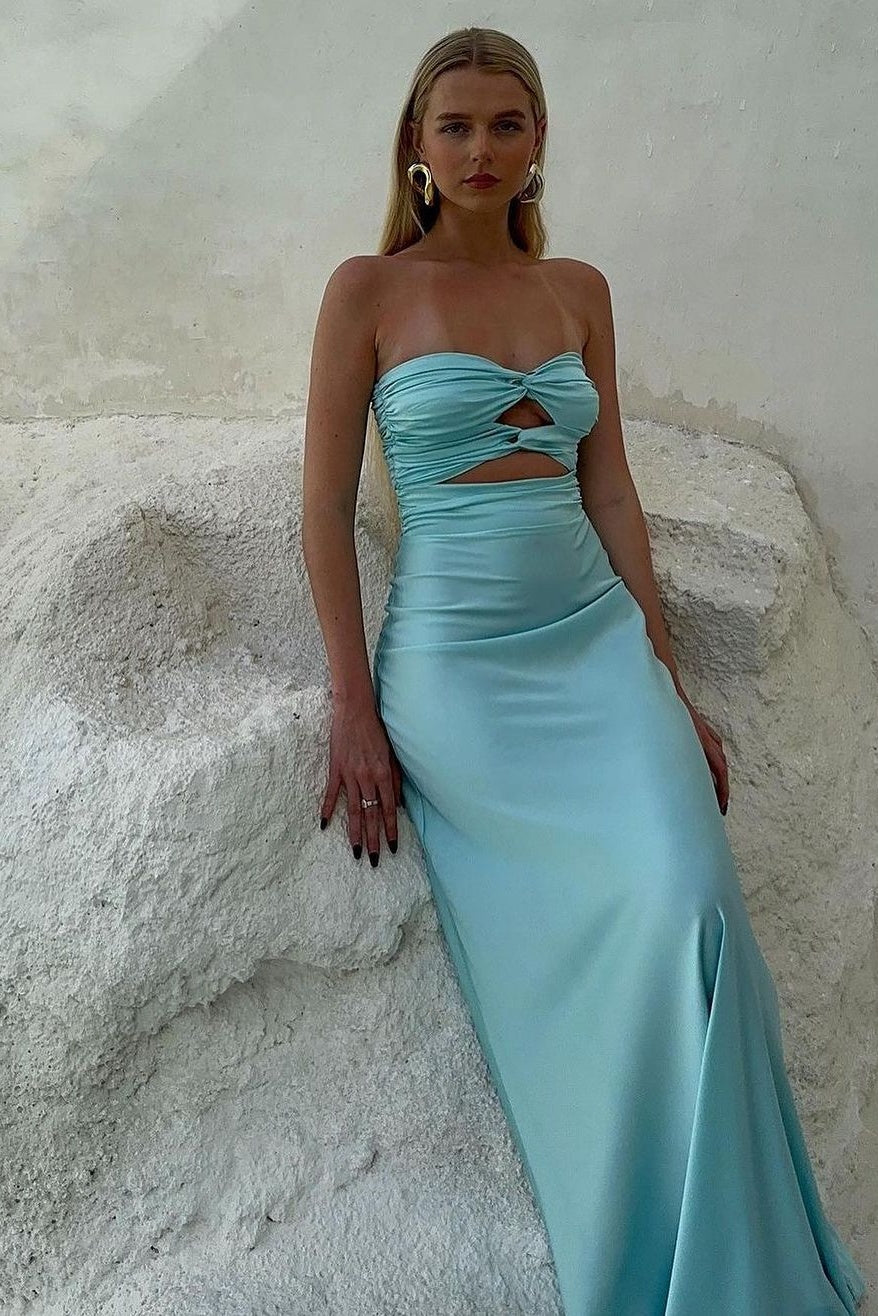 Simple Sheath Sweetheart Prom Dress