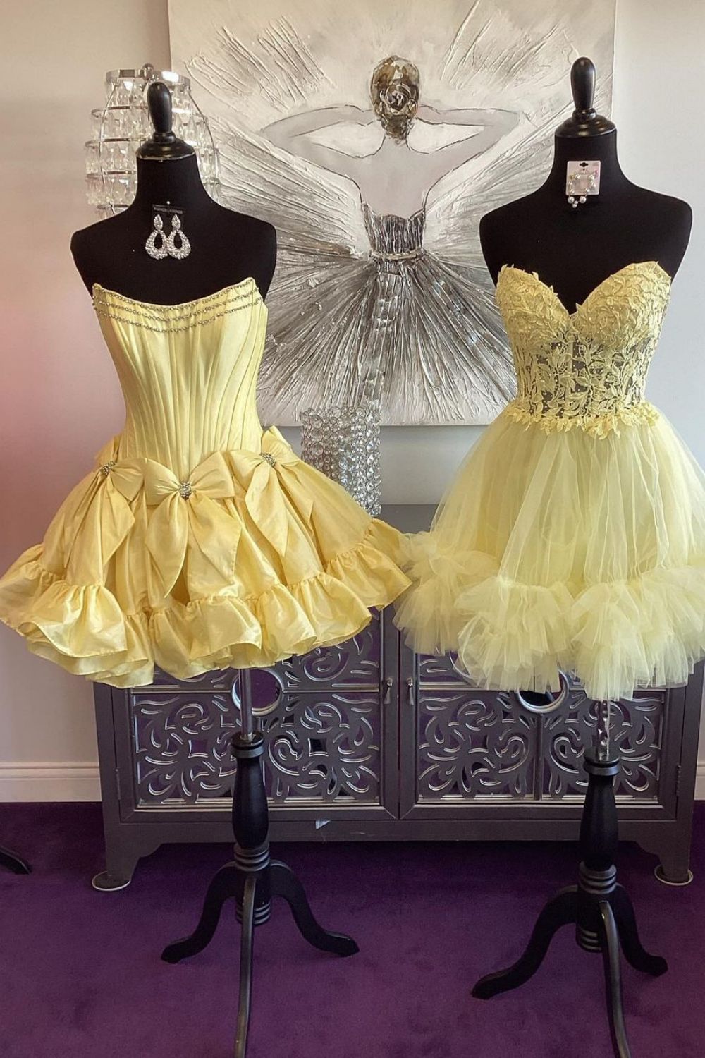 A-Line Strapless Short Satin Homecoming Dress