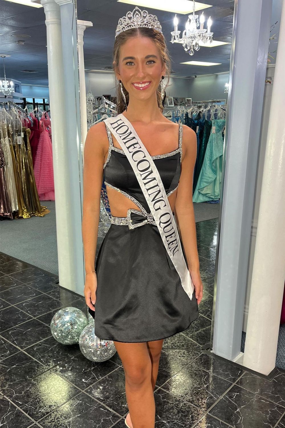 Pretty A-Line Spaghetti Straps Short Homecoming Dress