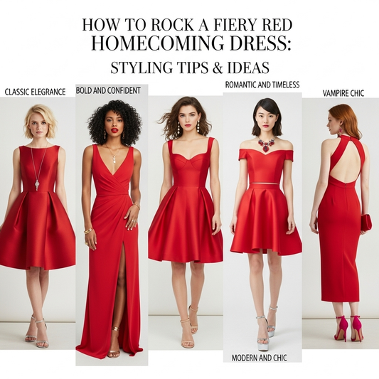 a guide to pick red homecoming dress